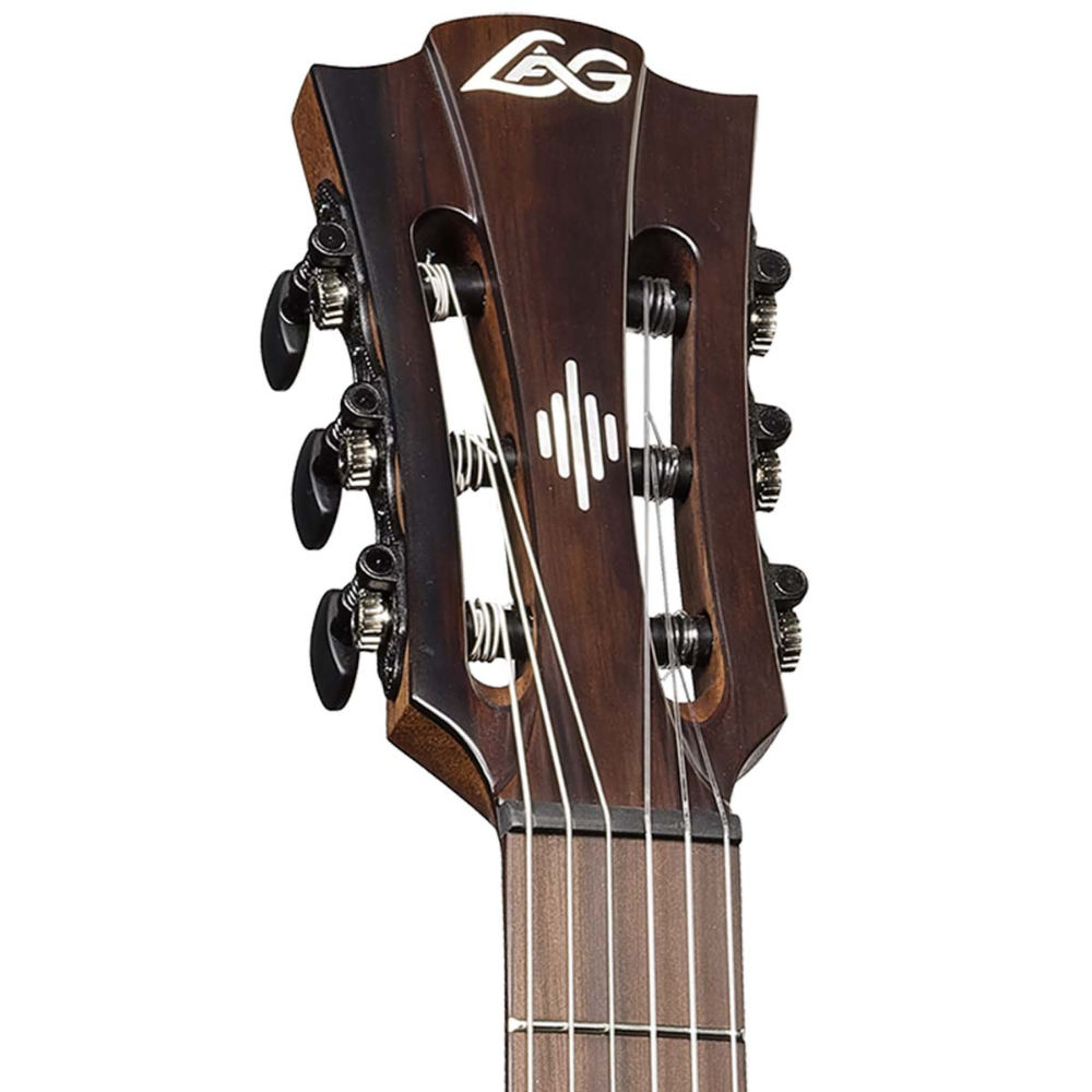 エレガットギター LAG GUITARS HV10-N-ACE NEW HYVIBEシリーズ スマートギター クラシックギター ヘッド画像