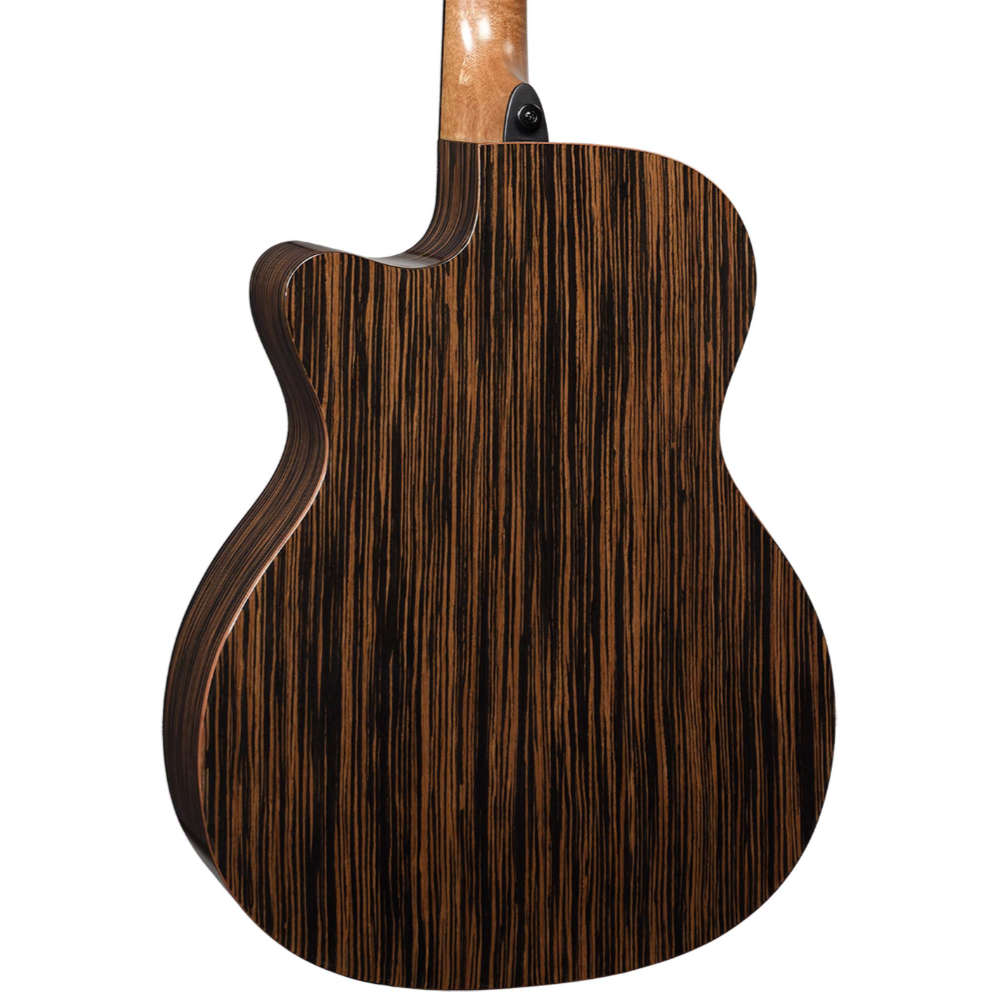 アコースティックギター LAG GUITARS HV50ACE NEW HYVIBEシリーズ スマートギター オーディトリアムサイズ マッカーサーエボニーバック&サイド ボディバック画像