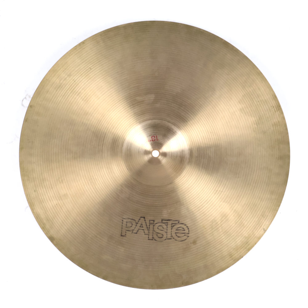 【中古】 クラッシュシンバル パイステ PAISTE Formula 602 Thin Crash 18インチ 1970s ビンテージシンバル 裏面画像