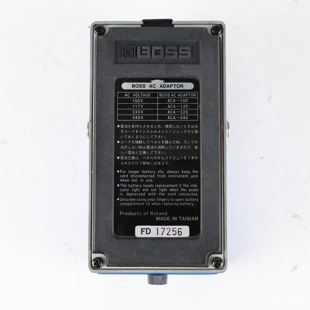 【中古】コンプレッサー エフェクター BOSS CS-3 Compression Sustainer ギターエフェクター 裏面