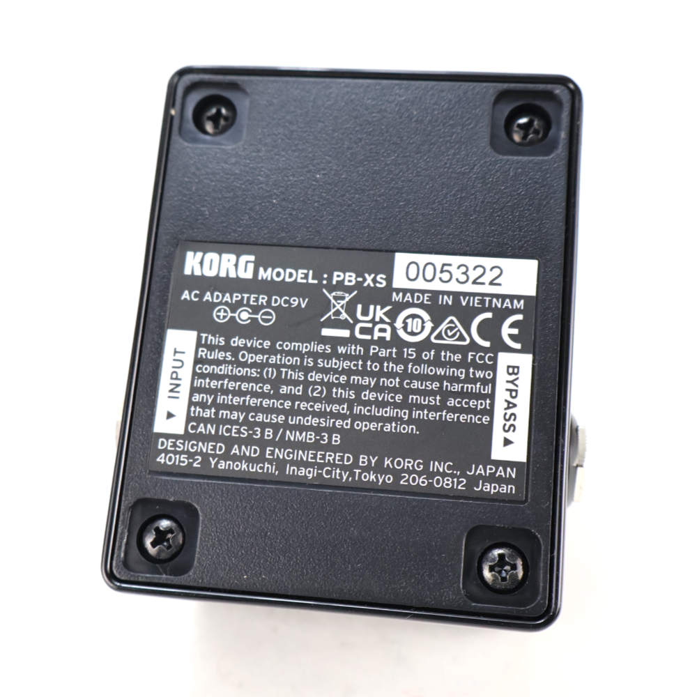 【中古】 KORG PITCHBLACK XS PB-XS ペダルチューナーピッチブラック ボトム画像