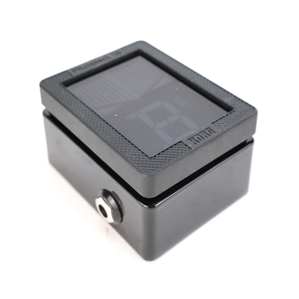 【中古】 KORG PITCHBLACK XS PB-XS ペダルチューナーピッチブラック 斜めアングル画像