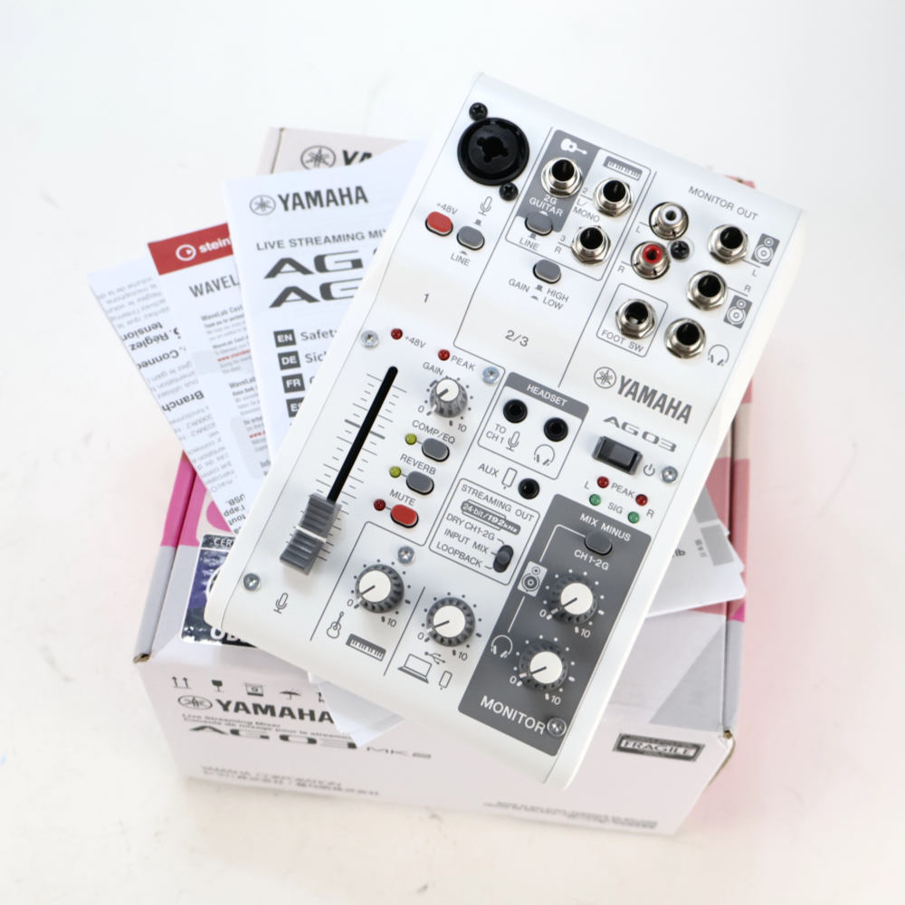 【中古】 ミキサー ヤマハ YAMAHA AG03 mk2 W ライブストリーミングミキサー ホワイト