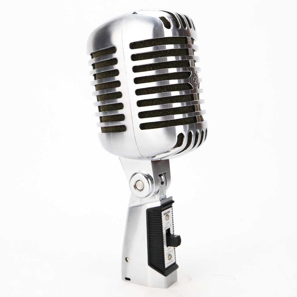 【中古】 SHURE シュア 55SH SERIES II ボーカル用ガイコツマイク 本体画像 斜め