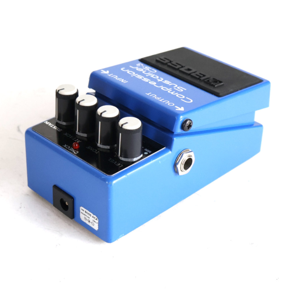 【中古】コンプレッサー エフェクター BOSS CS-3 Compression Sustainer ギターエフェクター リア斜めアングル画像