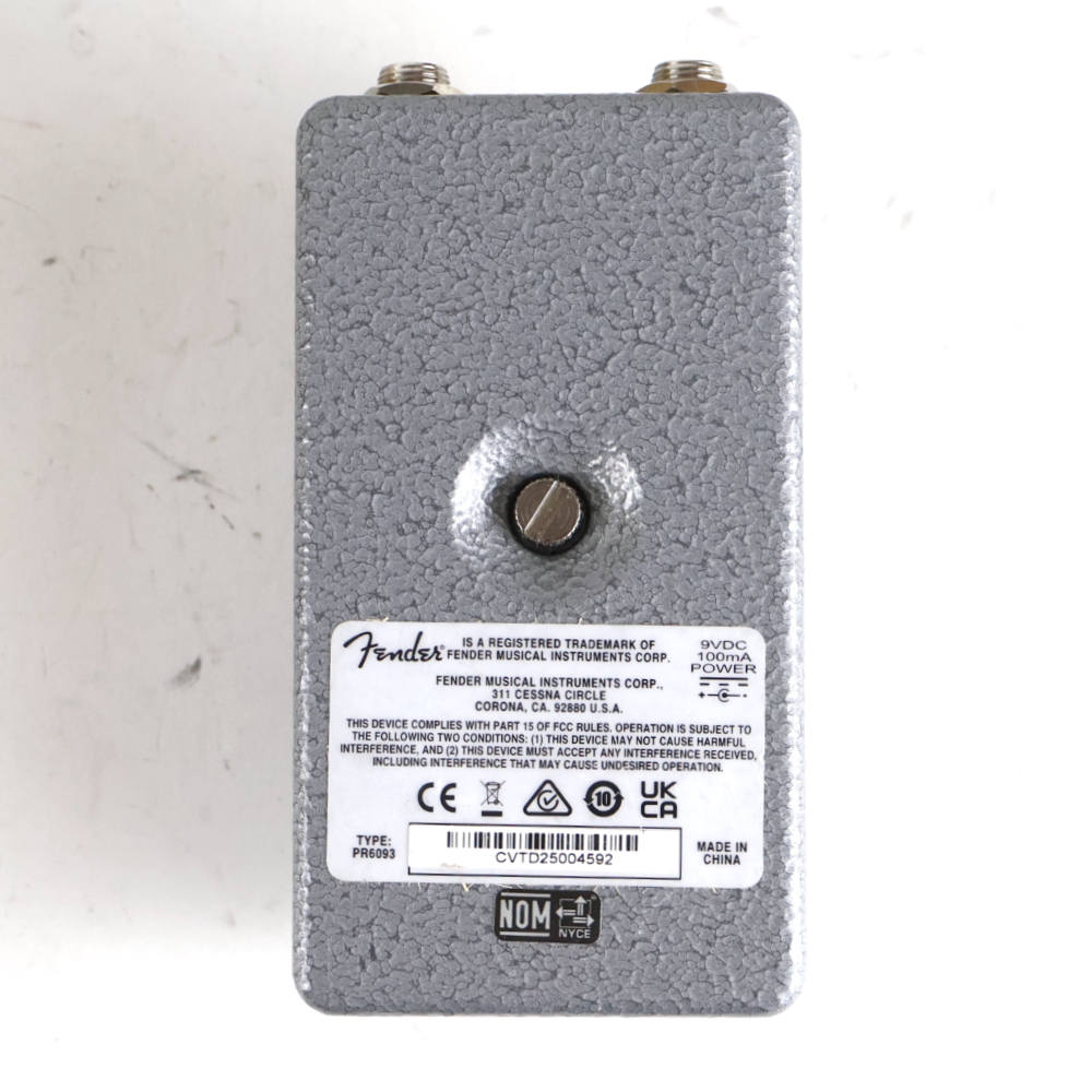 【中古】 Fender Hammertone Space Delay ディレイ ギターエフェクター ボトム画像