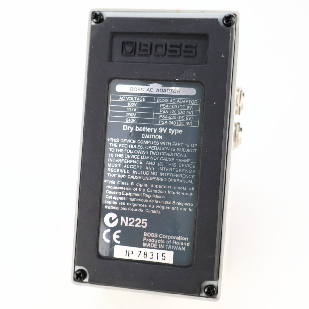 【中古】 デジタルディレイ エフェクター BOSS DD-5 Digtal Delay ギターエフェクター ディレイ 本体画像 裏