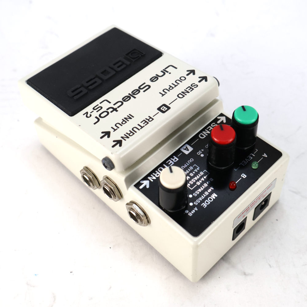 【中古】 ラインセレクター エフェクター BOSS LS-2 Line Selector ギター ベースエフェクター リア斜めアングル画像