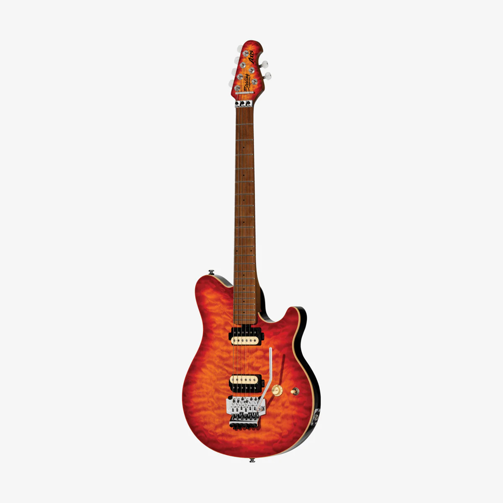 Sterling By Musicman AX50QM-LVB-M2 Lava Burst AXIS キルテッドメイプルトップ アクシス ミュージックマン アングル