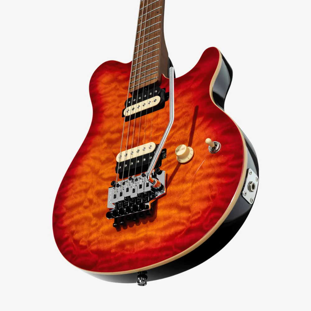 Sterling By Musicman AX50QM-LVB-M2 Lava Burst AXIS キルテッドメイプルトップ アクシス ミュージックマン ボディトップ