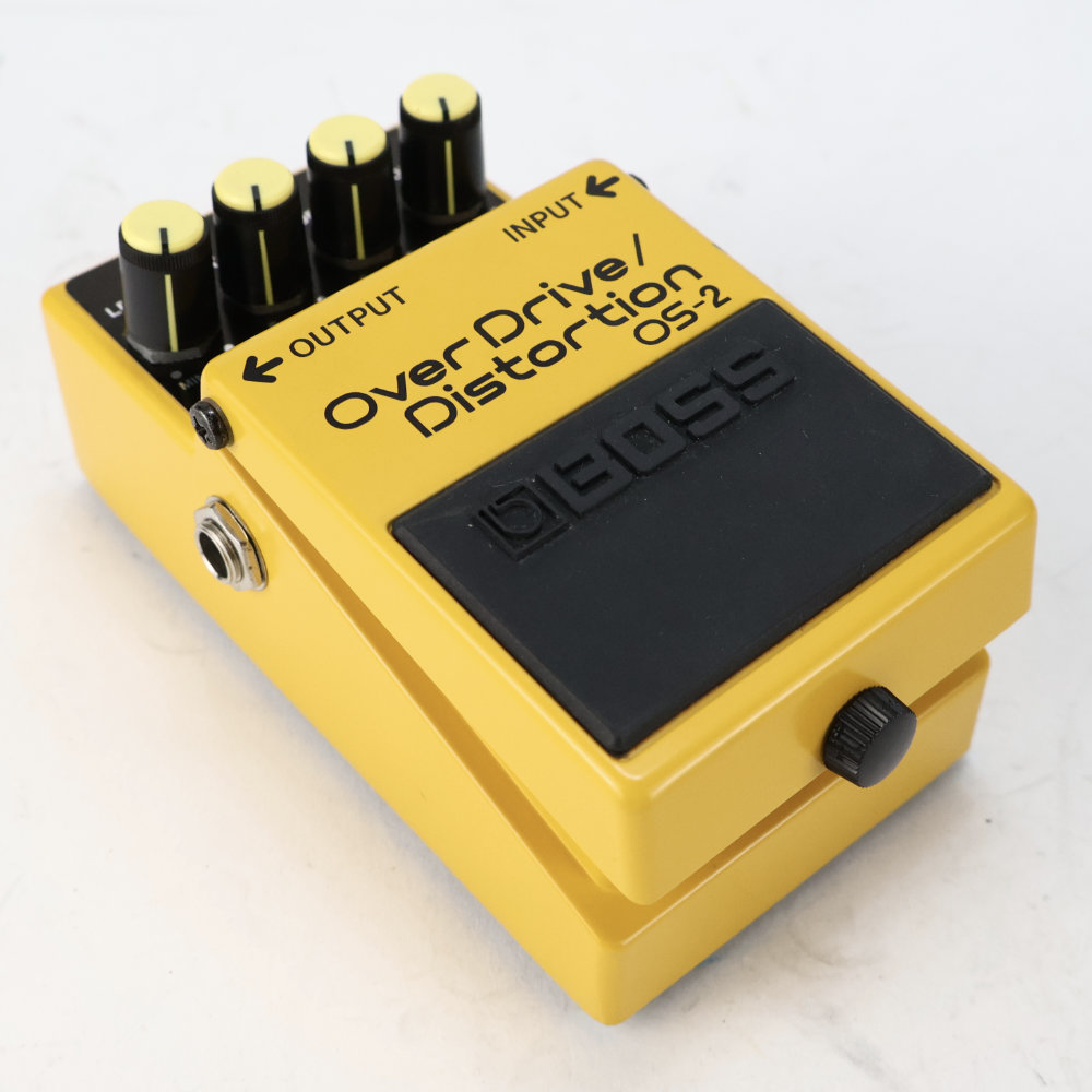 【中古】オーバードライブ ディストーション エフェクター BOSS OS-2 OverDrive Distortion ギターエフェクター 全体