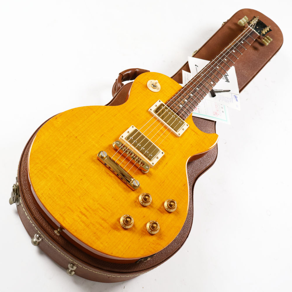 【中古】 エレキギター Gibson Les Paul Junior Special Plus Trans Amber Gold Hardware 2001年製 ギブソン レスポール ジュニアスペシャル AAメイプルトップ