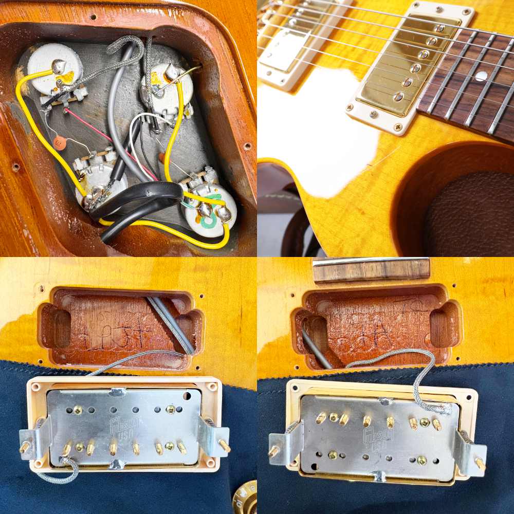 【中古】 エレキギター Gibson Les Paul Junior Special Plus Trans Amber Gold Hardware 2001年製 ギブソン レスポール ジュニアスペシャル AAメイプルトップ 内部