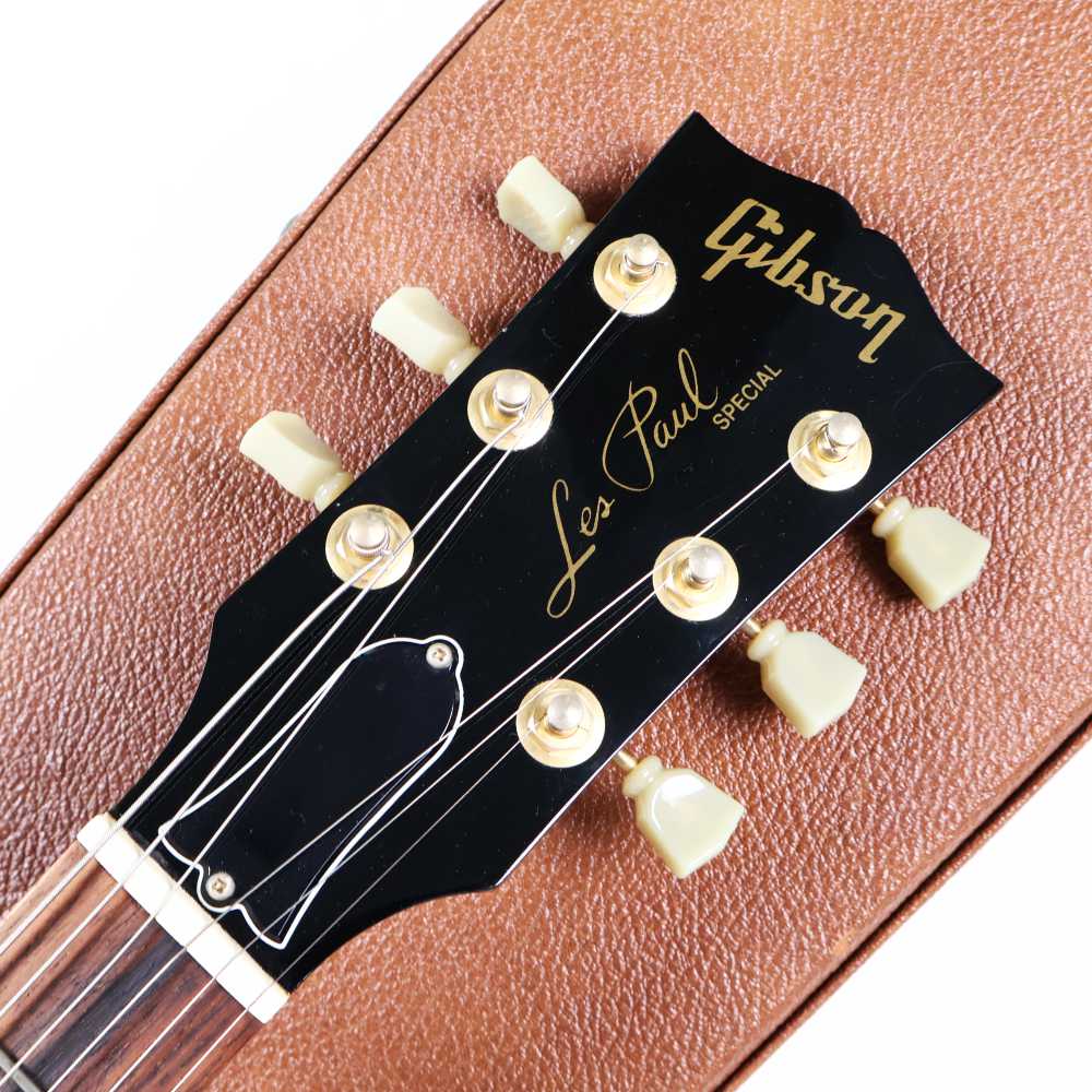 【中古】 エレキギター Gibson Les Paul Junior Special Plus Trans Amber Gold Hardware 2001年製 ギブソン レスポール ジュニアスペシャル AAメイプルトップ ヘッド画像
