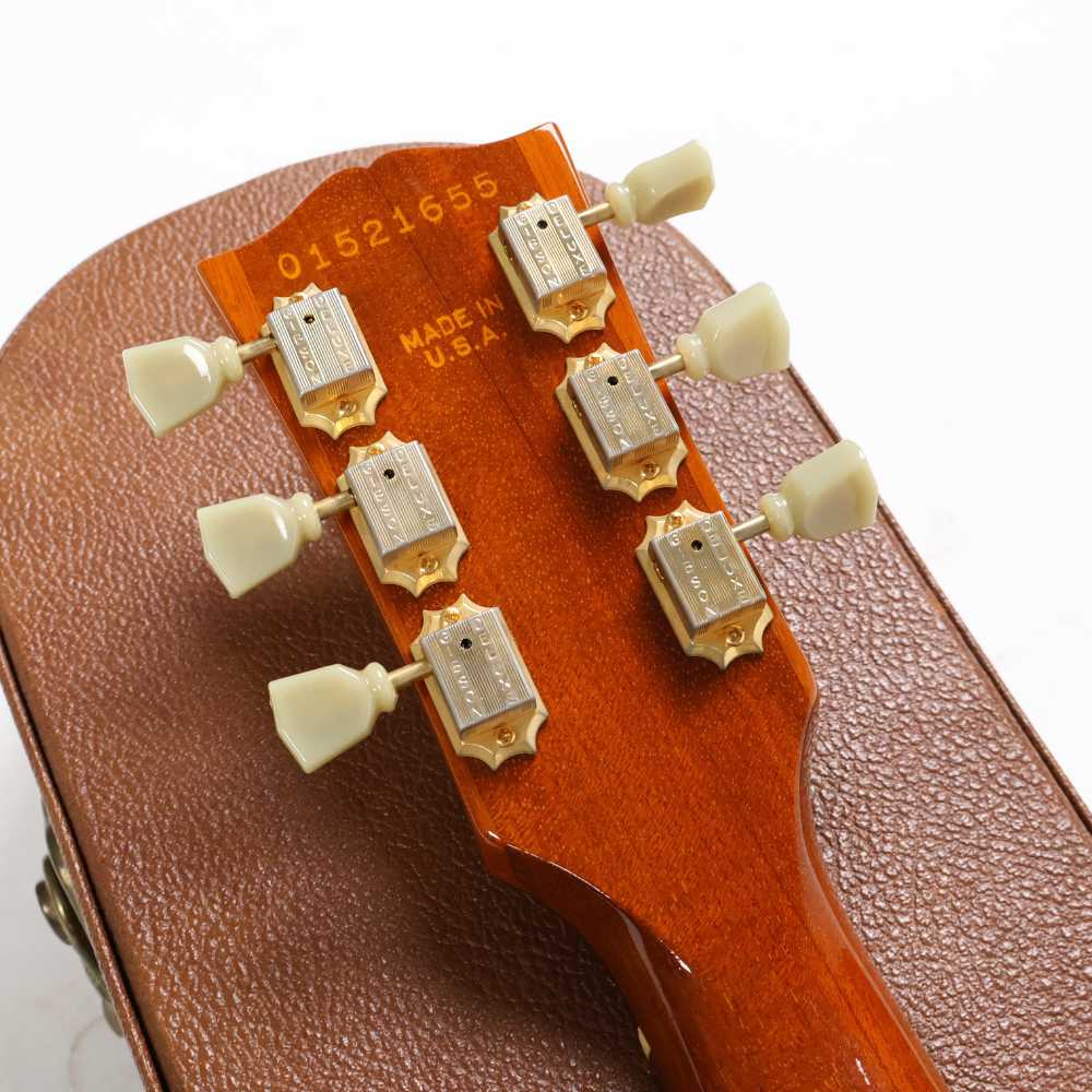 【中古】 エレキギター Gibson Les Paul Junior Special Plus Trans Amber Gold Hardware 2001年製 ギブソン レスポール ジュニアスペシャル AAメイプルトップ ヘッド裏画像