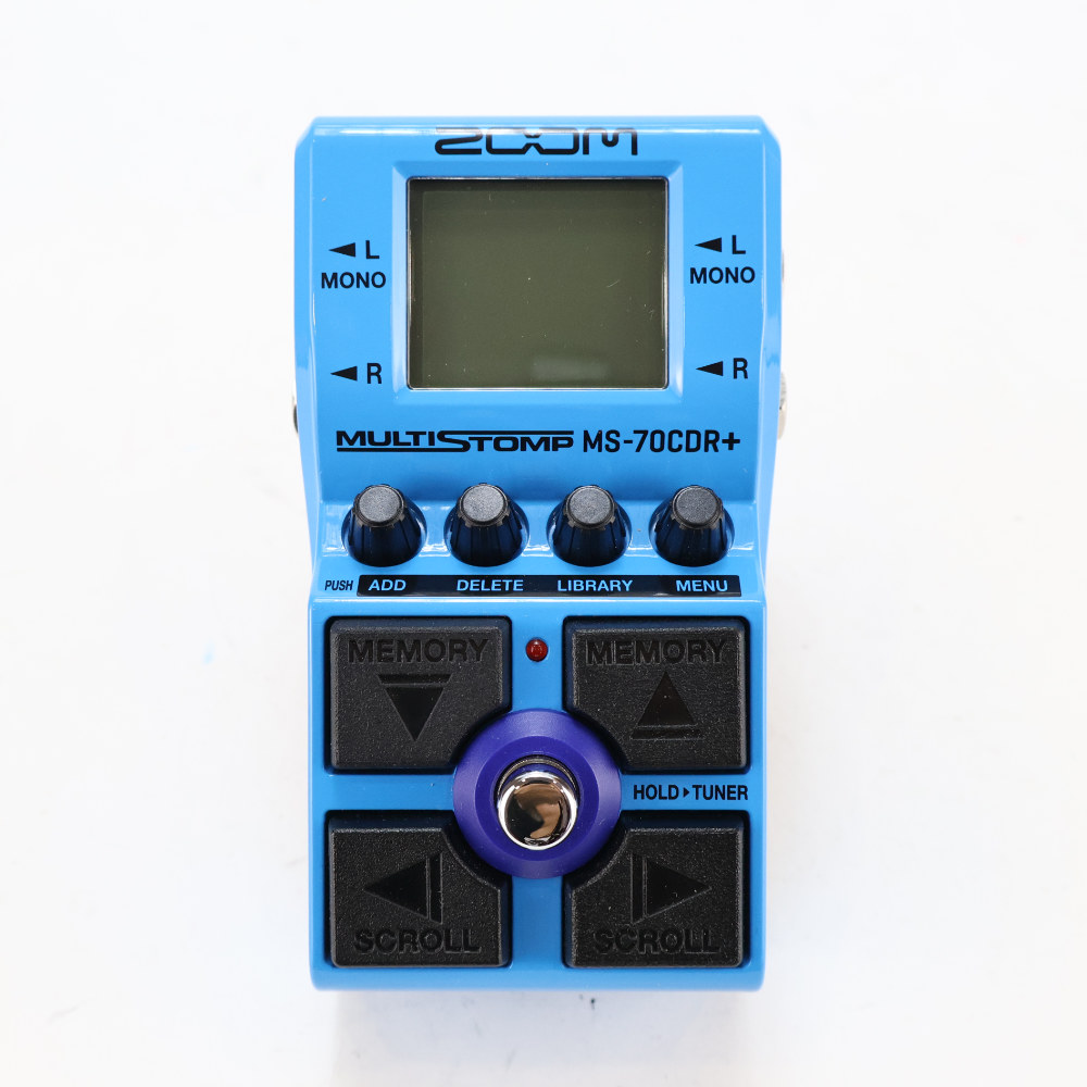 【中古】 ZOOM MS-70CDR+ MultiStomp ギター マルチエフェクター 空間系エフェクトを中心とした149種類を搭載