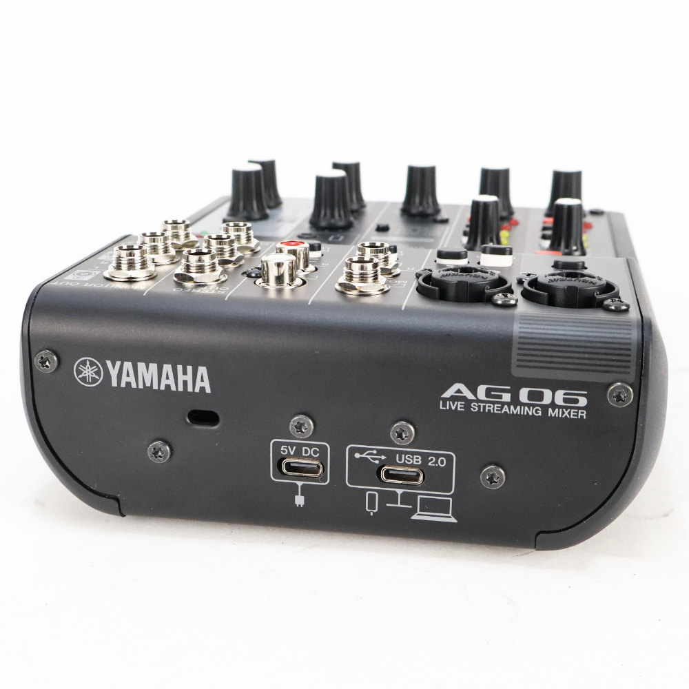 【中古】 ヤマハ YAMAHA AG06 MK2 B 6チャンネル ライブストリーミングミキサー ブラック コントロール