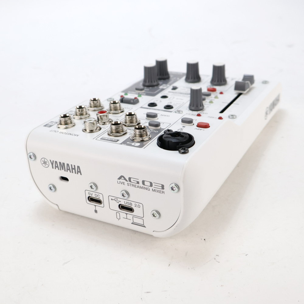 【中古】 ミキサー ヤマハ YAMAHA AG03 mk2 W ライブストリーミングミキサー ホワイト 詳細画像