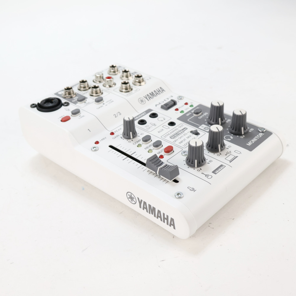 【中古】 ミキサー ヤマハ YAMAHA AG03 mk2 W ライブストリーミングミキサー ホワイト 詳細画像