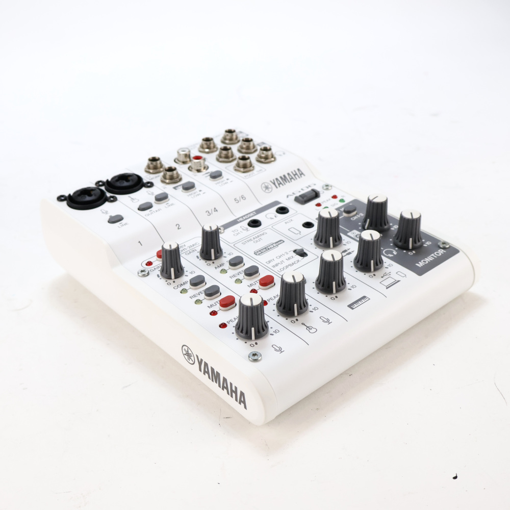【中古】 ヤマハ YAMAHA AG06 MK2 W 6チャンネル ライブストリーミングミキサー ホワイト 詳細画像