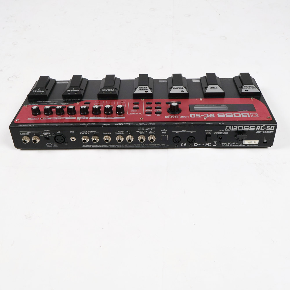 【中古】ルーパー エフェクター BOSS RC-50 Loop Station ループエフェクター ループステーション ステレオ 長時間 側面