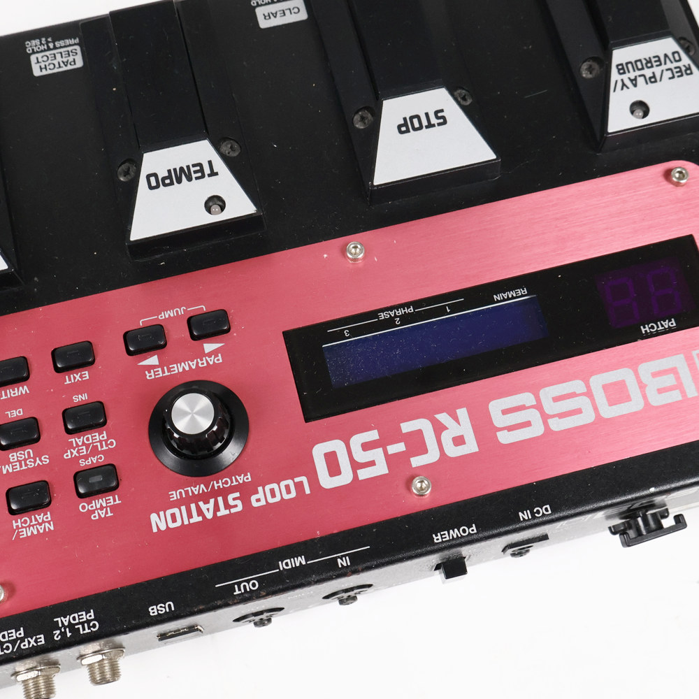 【中古】ルーパー エフェクター BOSS RC-50 Loop Station ループエフェクター ループステーション ステレオ 長時間 ディスプレイ