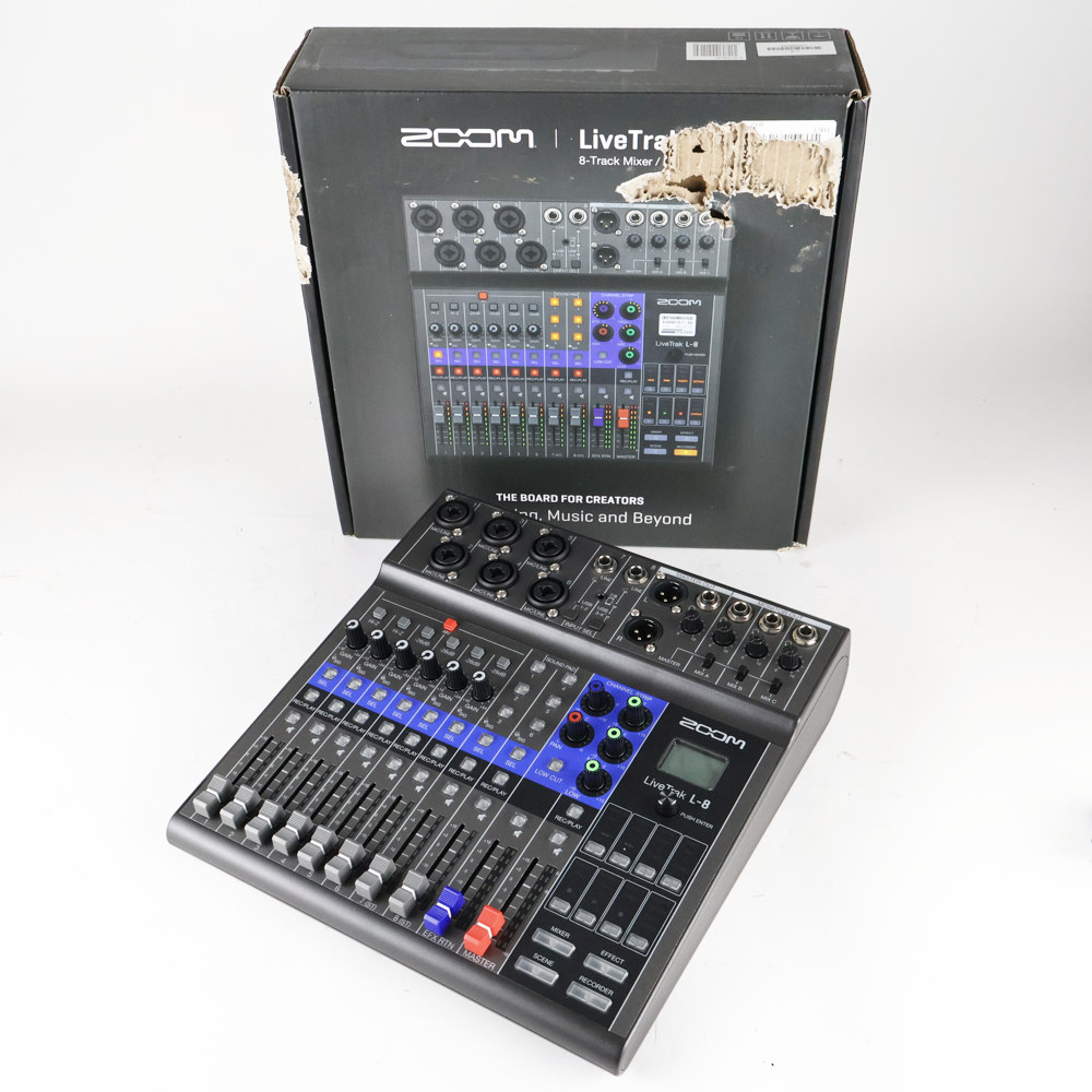 【中古】 ライブミキサー&レコーダー ズーム ZOOM LIVETRAK L-8 8チャンネル
