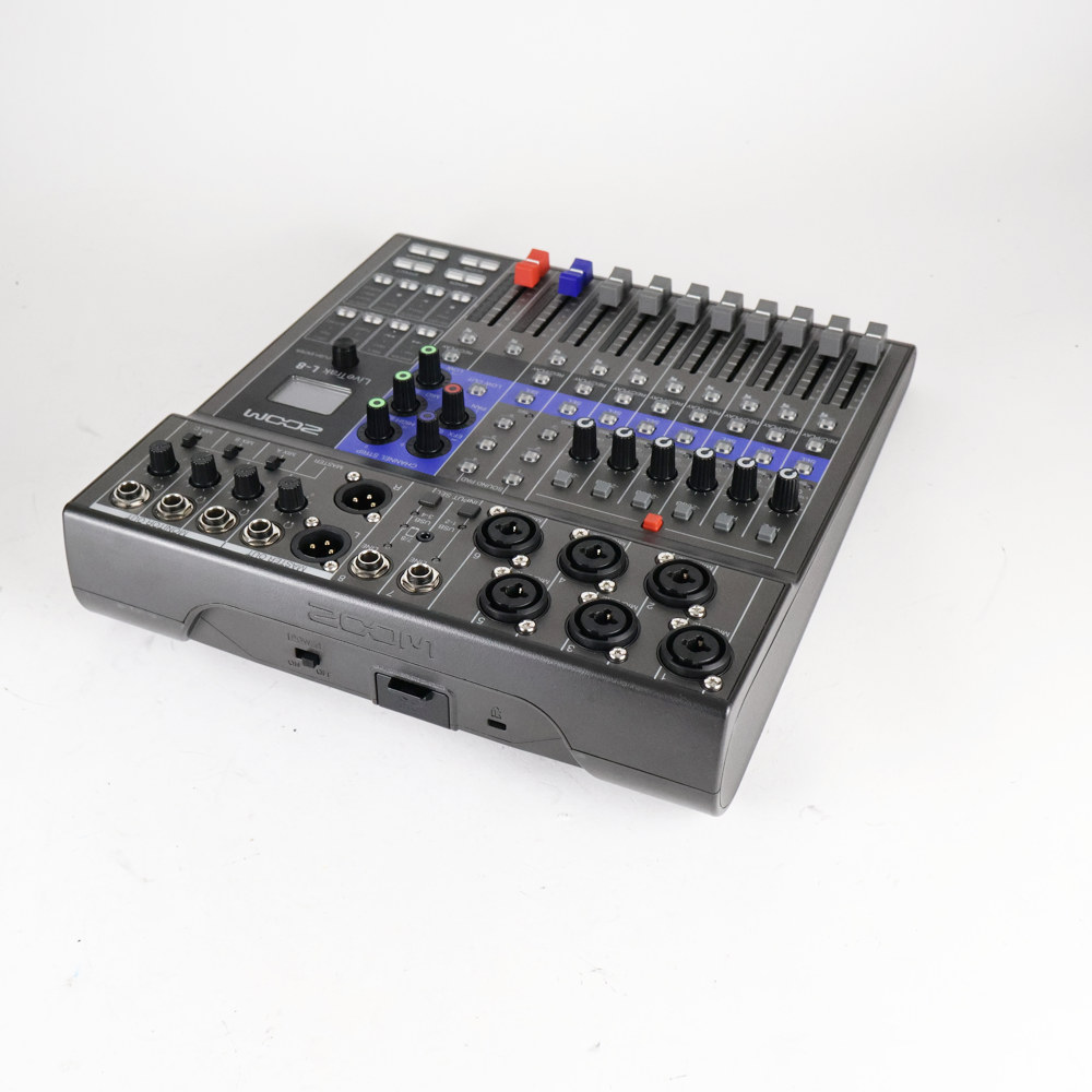 【中古】 ライブミキサー&レコーダー ズーム ZOOM LIVETRAK L-8 8チャンネル 側面