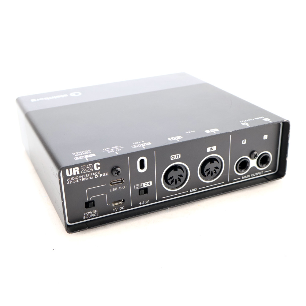 【中古】 オーディオインターフェイス Steinberg UR22C スタインバーグ USBオーディオインターフェース リア斜めアングル画像