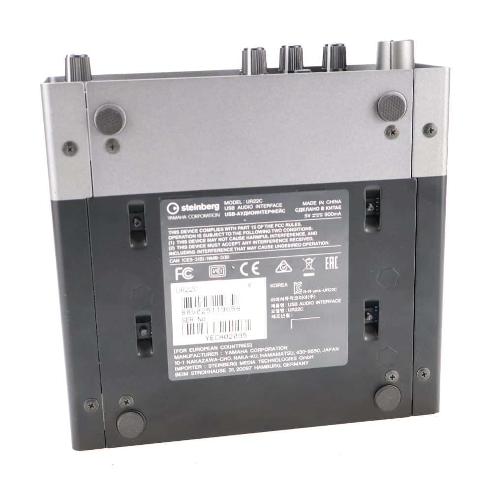 【中古】 オーディオインターフェイス Steinberg UR22C スタインバーグ USBオーディオインターフェース ボトム画像