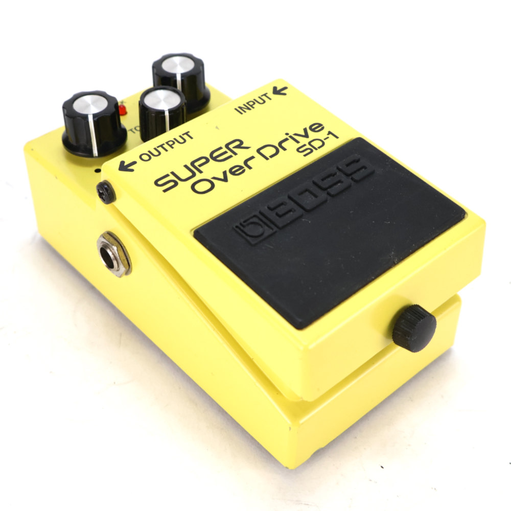 【中古】 スーパーオーバードライブ エフェクター BOSS SD-1 Super Over Drive ギターエフェクター 斜めアングル画像