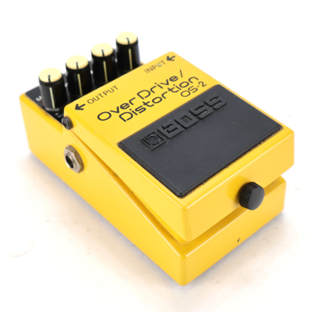 【中古】オーバードライブ ディストーション エフェクター BOSS OS-2 OverDrive Distortion ギターエフェクター 斜めアングル画像