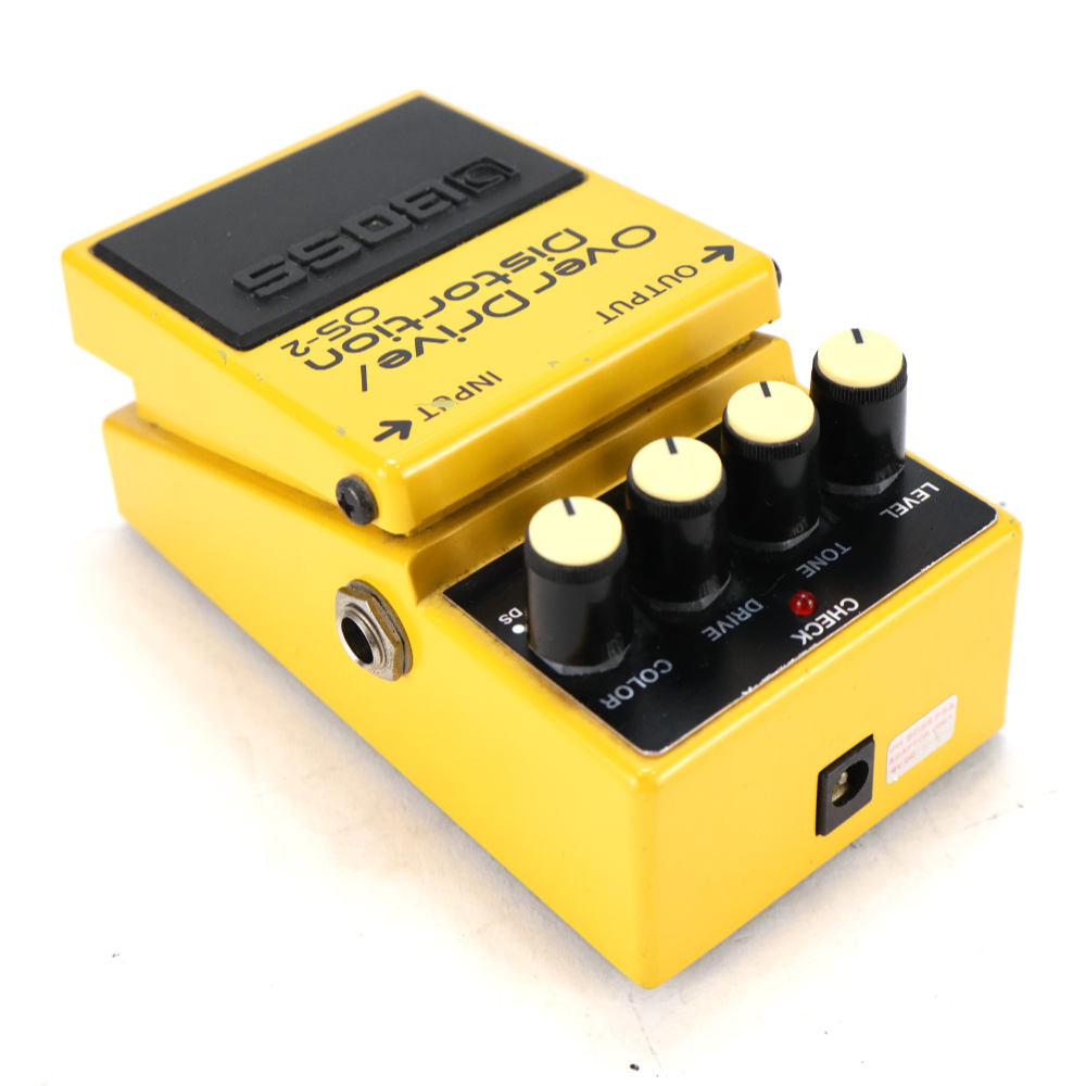 【中古】オーバードライブ ディストーション エフェクター BOSS OS-2 OverDrive Distortion ギターエフェクター リア斜めアングル画像