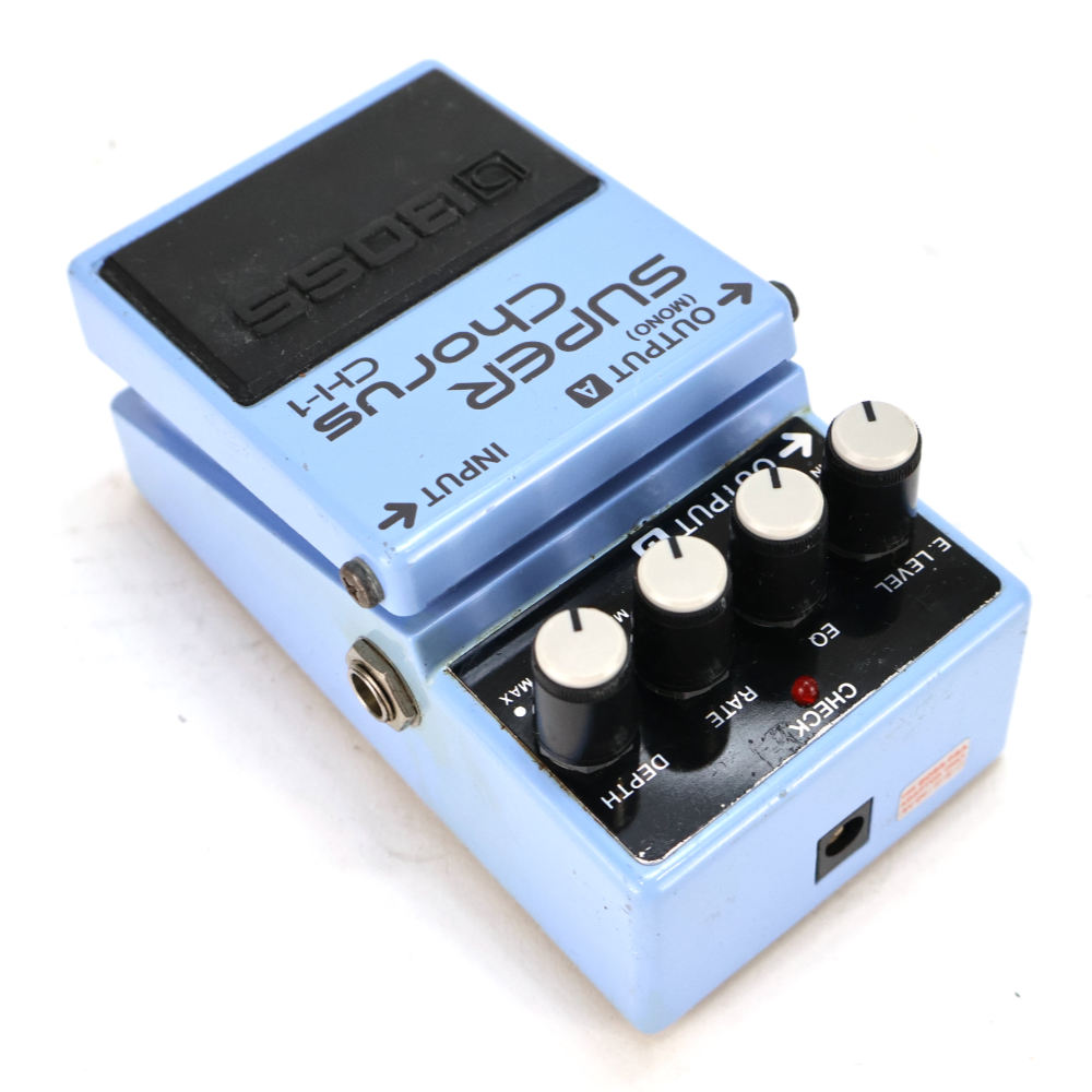 【中古】スーパーコーラス エフェクター BOSS CH-1 Super Chorus ギターエフェクター コーラス リア斜めアングル画像