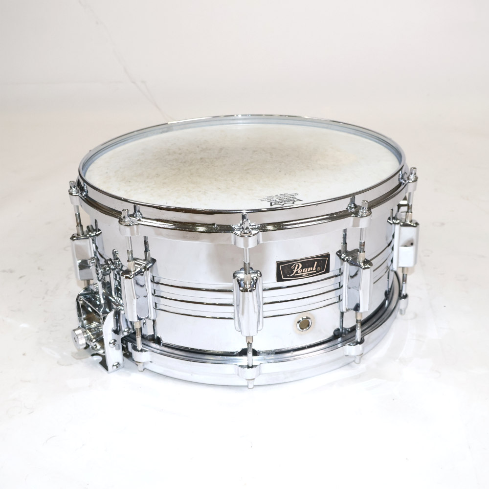 【中古】 スネアドラム パール Pearl Jupiter Snare 14x6.5 ブラスシェル Made in Japan
