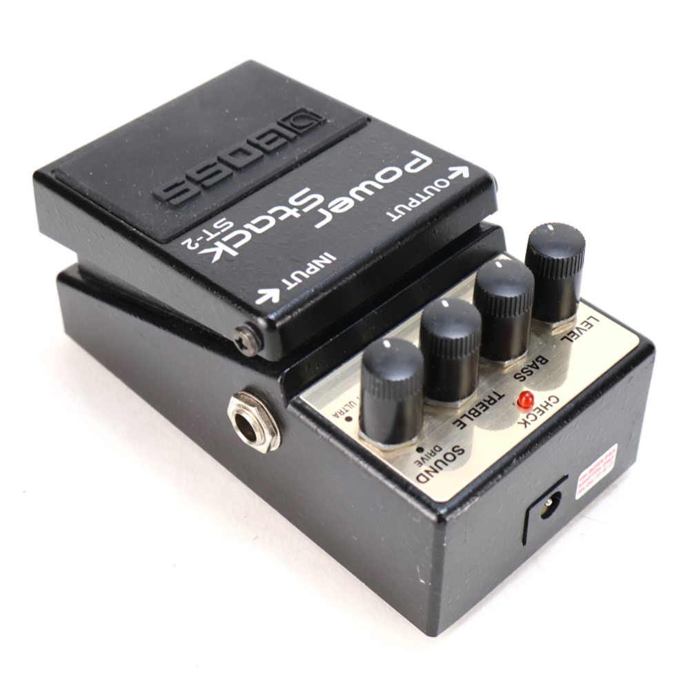 【中古】 ディストーション エフェクター BOSS ST-2 Power Stack ギターエフェクター リア斜めアングル画像