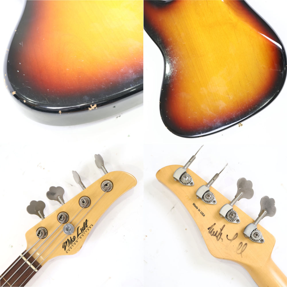【中古】Mike Lull マイクルル V4 Fretless Mod 3Tone Sunburst JBスタイル エレキベース フレットレス加工あり 詳細画像