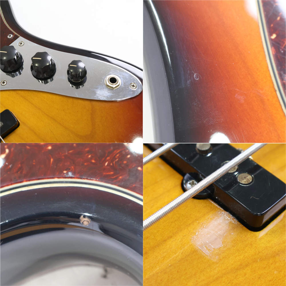 【中古】Mike Lull マイクルル V4 Fretless Mod 3Tone Sunburst JBスタイル エレキベース フレットレス加工あり 詳細画像