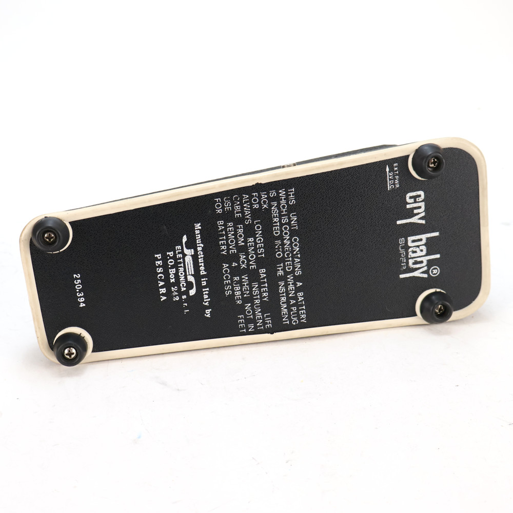 【中古】 ワウペダル エフェクター Jen Cry Baby Super 250.394 白Fasel ギターエフェクター 詳細画像