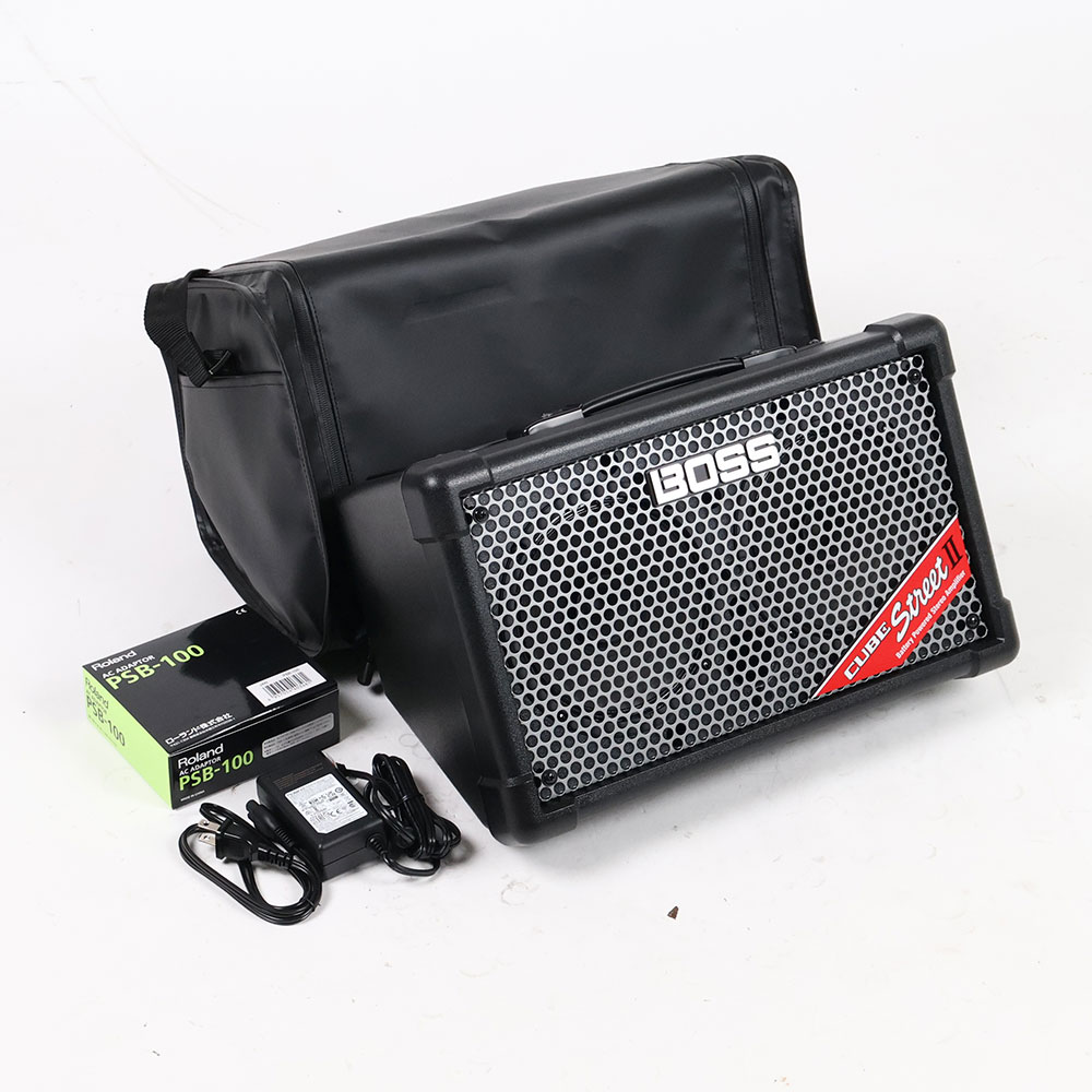 【中古】 BOSS CUBE STREET II Black 乾電池駆動パフォーマンス用ステレオアンプ 小型ギターアンプ コンボ