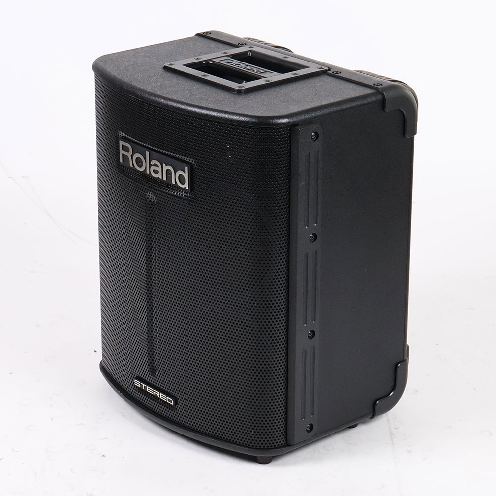 【中古】 ROLAND BA-330 ステレオポータブルアンプ PAシステム 全体