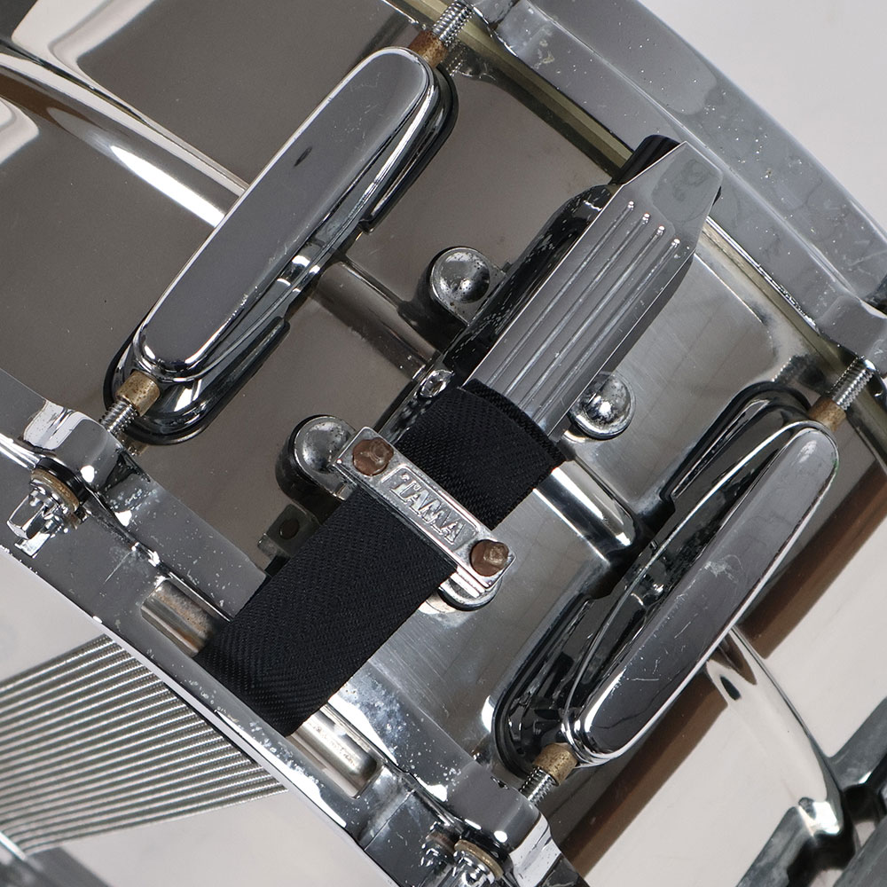 【中古】 スネアドラム タマ TAMA RS465 14x6.5 ROCKSTAR Steel スネアドラム 側面
