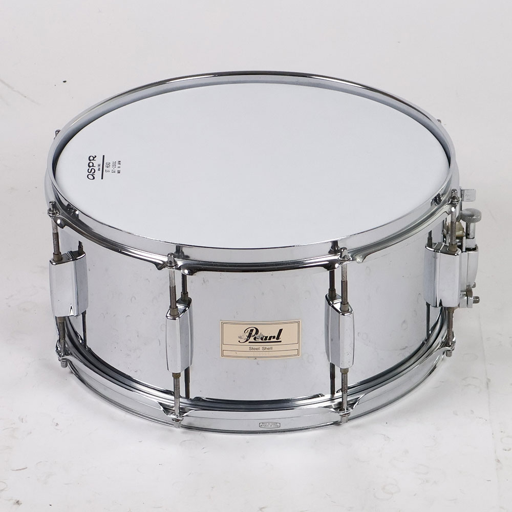 【中古】 スネアドラム パール Pearl Steel shell 14x6.5