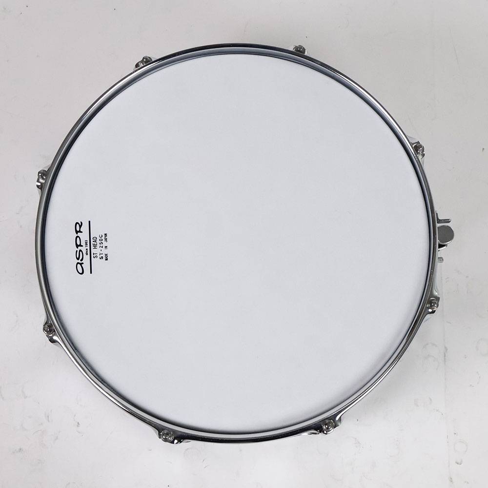 【中古】 スネアドラム パール Pearl Steel shell 14x6.5 打面