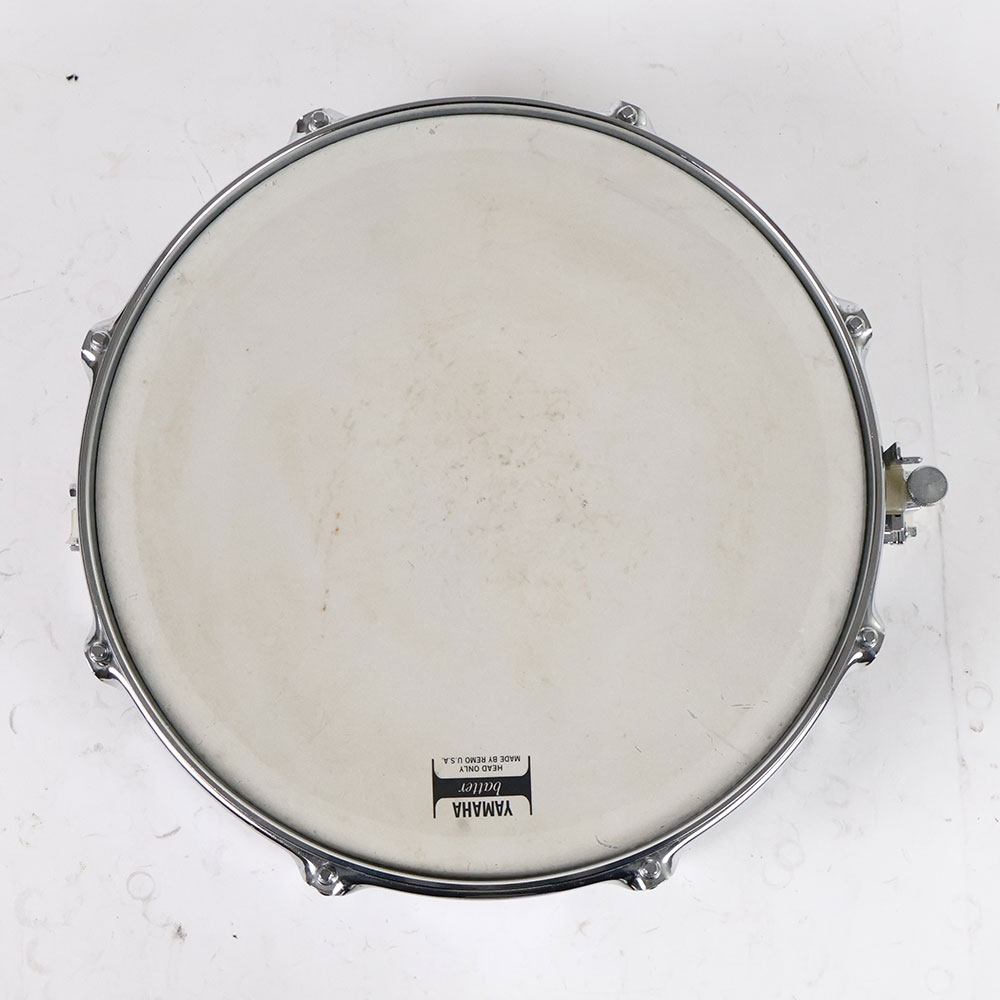 【中古】 スネアドラム ヤマハ YAMAHA SD2075B Seamless Black Steel Shell 14x5.5 Made in Japan 打面