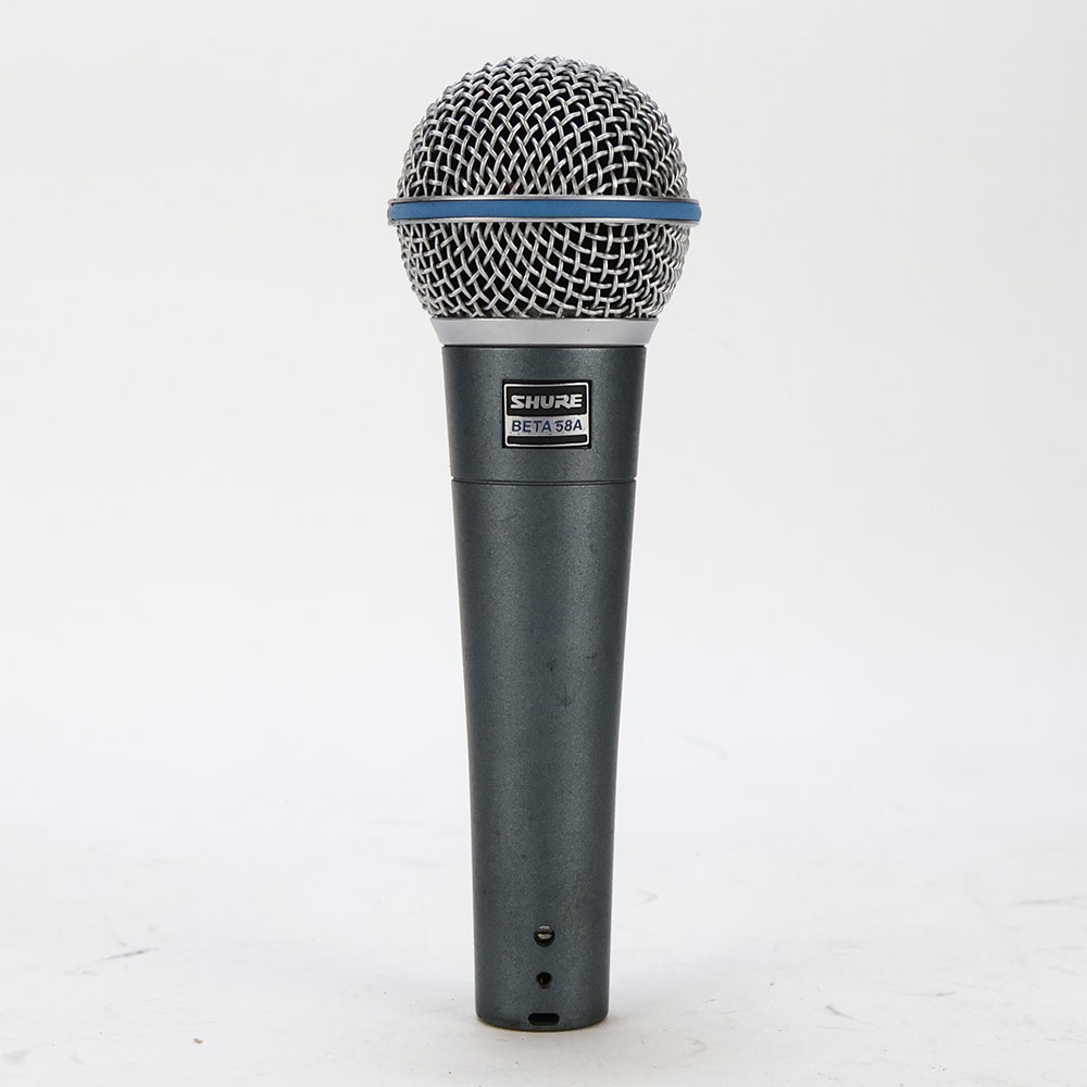 【中古】 マイク ダイナミックマイク シュアー SHURE BETA58A シュア マイクロフォン ベータゴッパ 正面