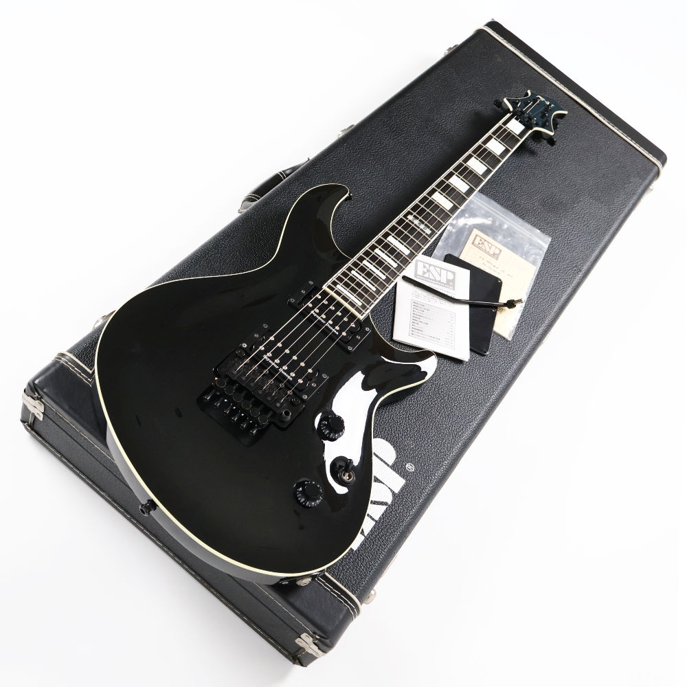 【中古】 エレキギター ESP E-II Mystique FR Black 2014年頃製造 フロイドローズ Seymour Duncanピックアップ搭載 MADE IN JAPAN
