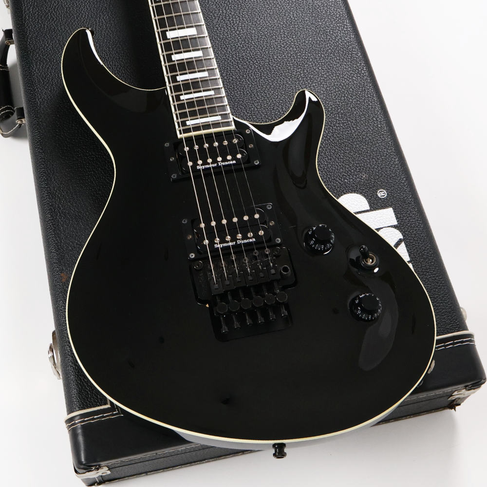 【中古】 エレキギター ESP E-II Mystique FR Black 2014年頃製造 フロイドローズ Seymour Duncanピックアップ搭載 MADE IN JAPAN ボディ画像