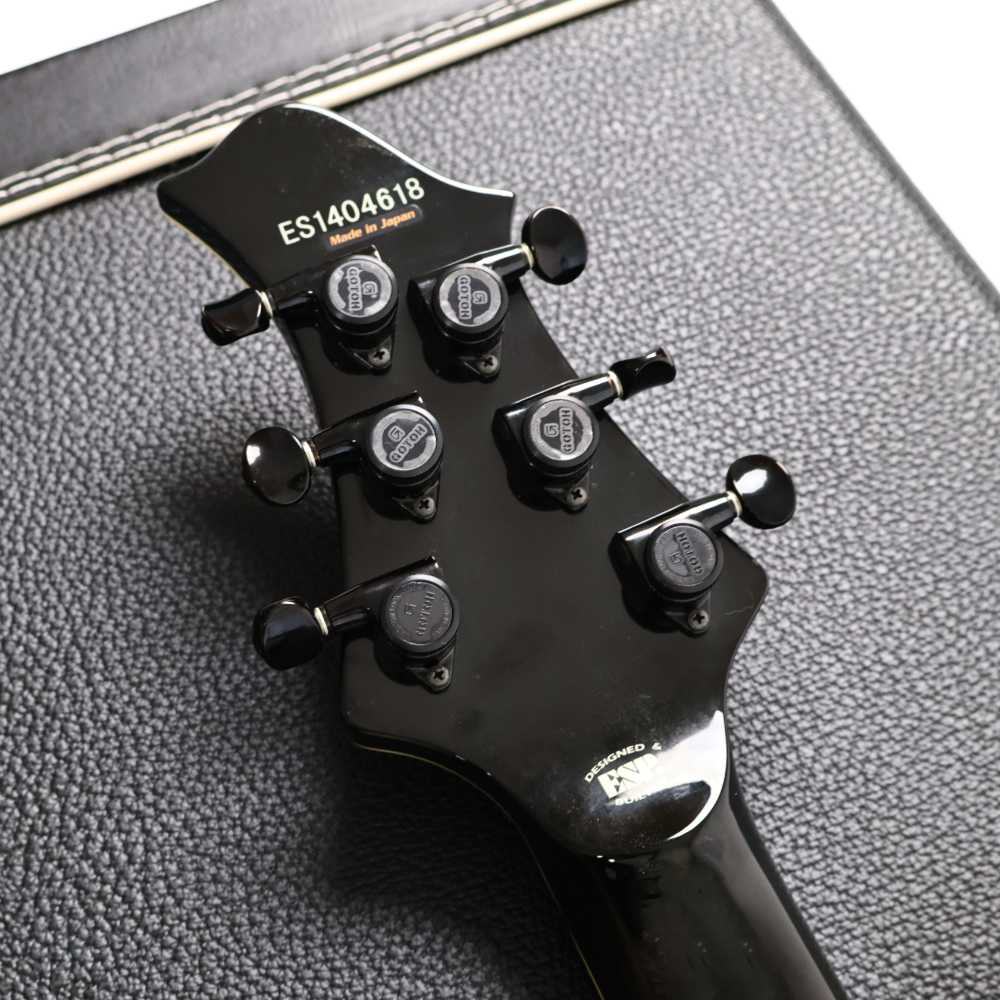 【中古】 エレキギター ESP E-II Mystique FR Black 2014年頃製造 フロイドローズ Seymour Duncanピックアップ搭載 MADE IN JAPAN ヘッド裏画像
