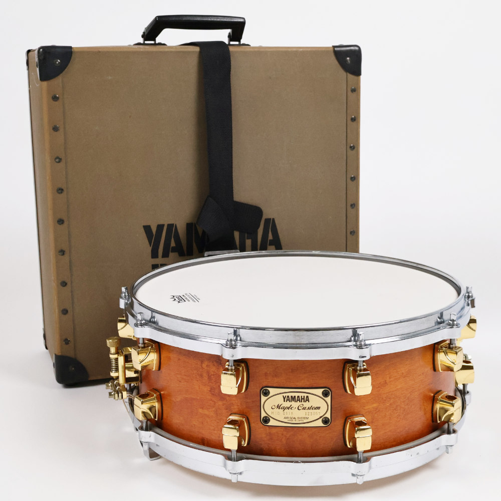 【中古】 スネアドラム ヤマハ YAMAHA MSD0115 VN Maple Custom 14x5.5 Made in Japan